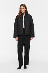Vila Chaqueta acolchada de cuello alto Negro