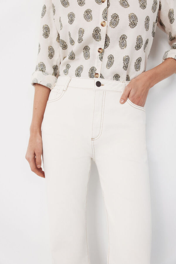 Cortefiel Jeans Bootcut Marfil