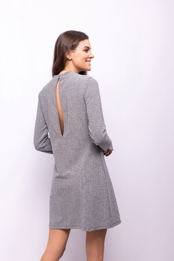Object Vestido corto glitter Gris