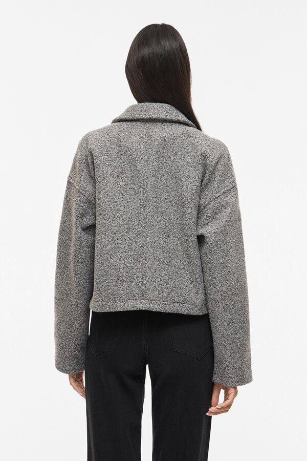 Vila Chaqueta corta boucl&eacute; Gris