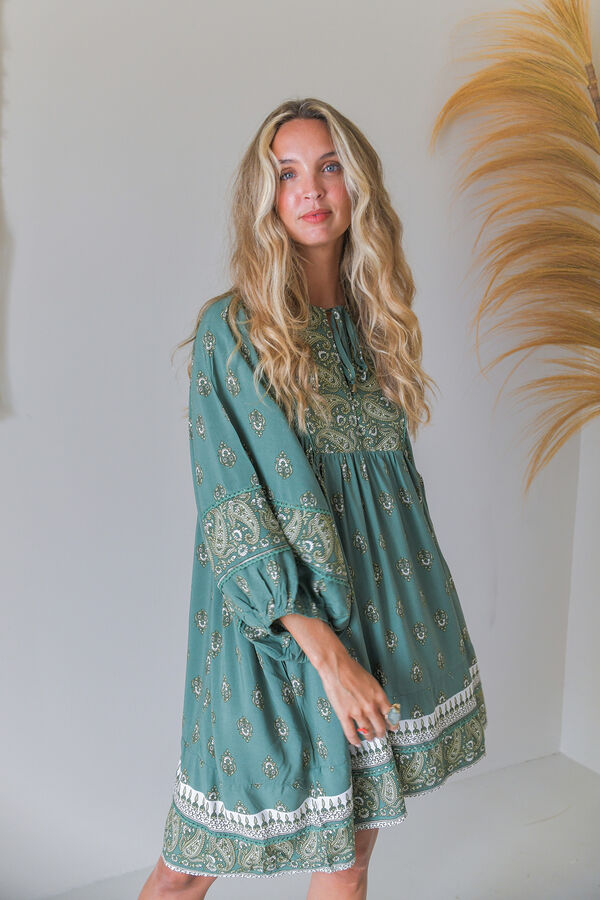 Jaase Vestido corto Adela Kaki