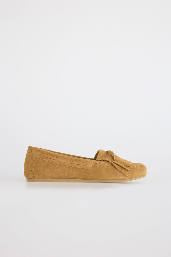 Slowlove Mocasín flecos serraje Marrón