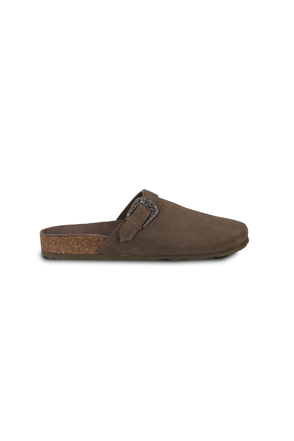 Slowlove Zueco piel destalonado Beige
