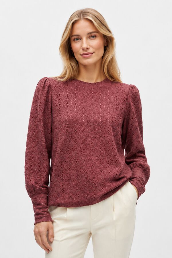 Object Top estructura manga larga Fucsia