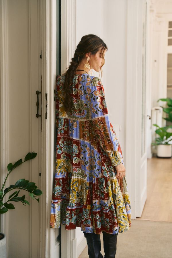 Jaase Vestido midi Monday Multicolor