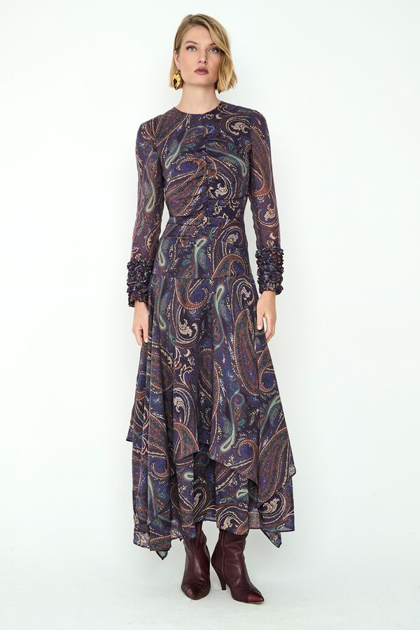Panambi Vestido estampado Jony Morado