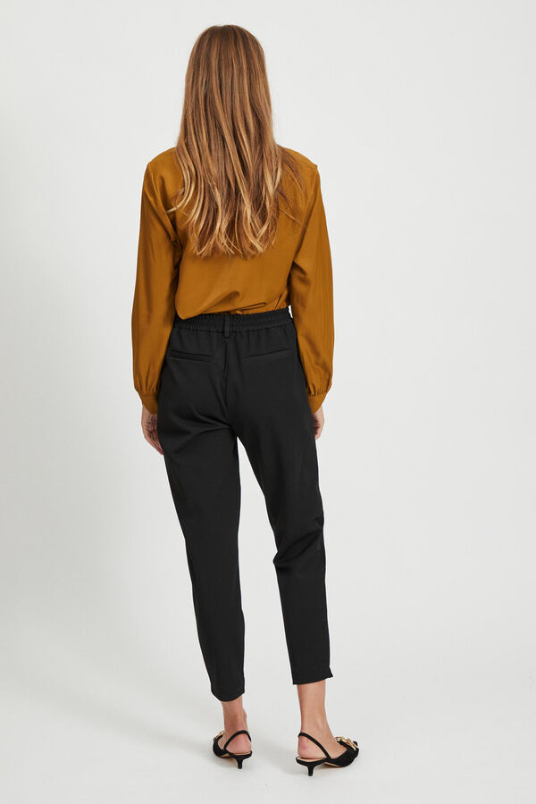 Object Pantal&oacute;n de corte recto Negro