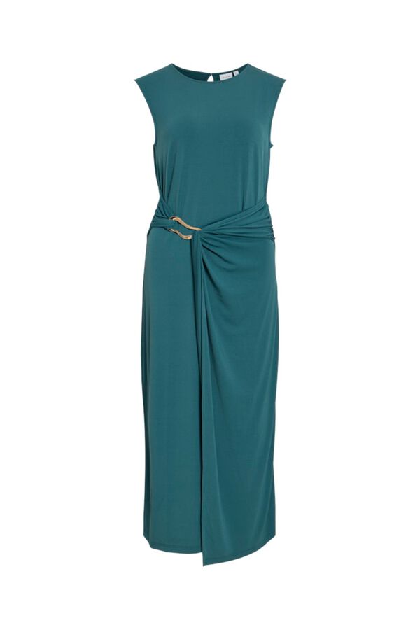 Vila Vestido midi con aplique Azul