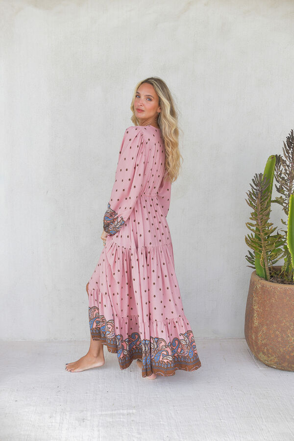 Jaase Vestido largo Teresa Rosa