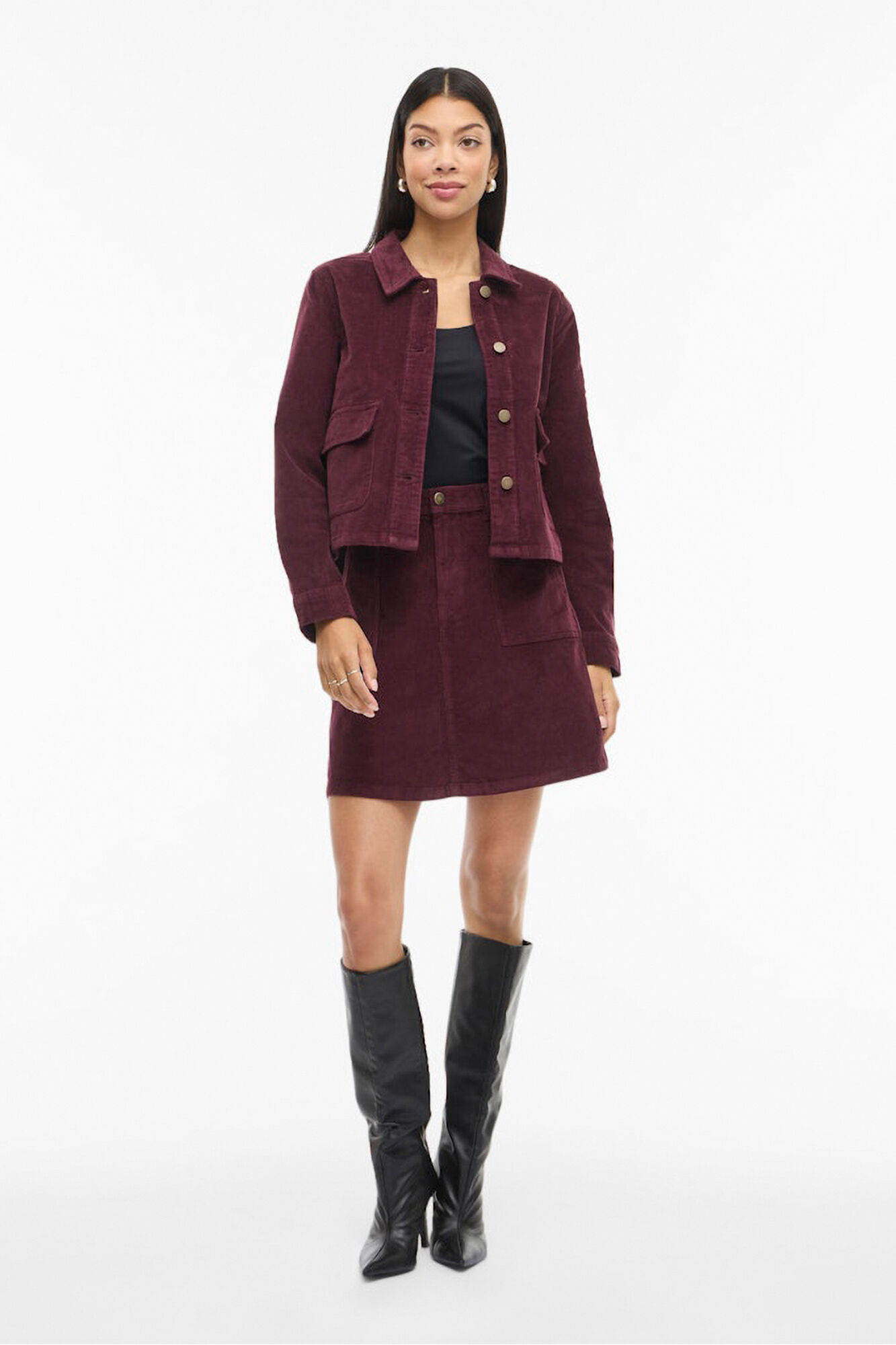 Vila Falda corta de pana