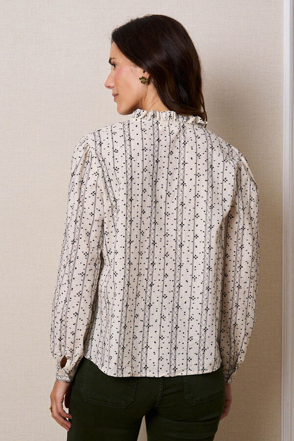 Pol&iacute;n Et Moi Blusa bordados Debi Beige