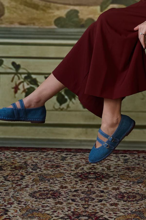 Flabelus Bailarina Claire Denim Azul