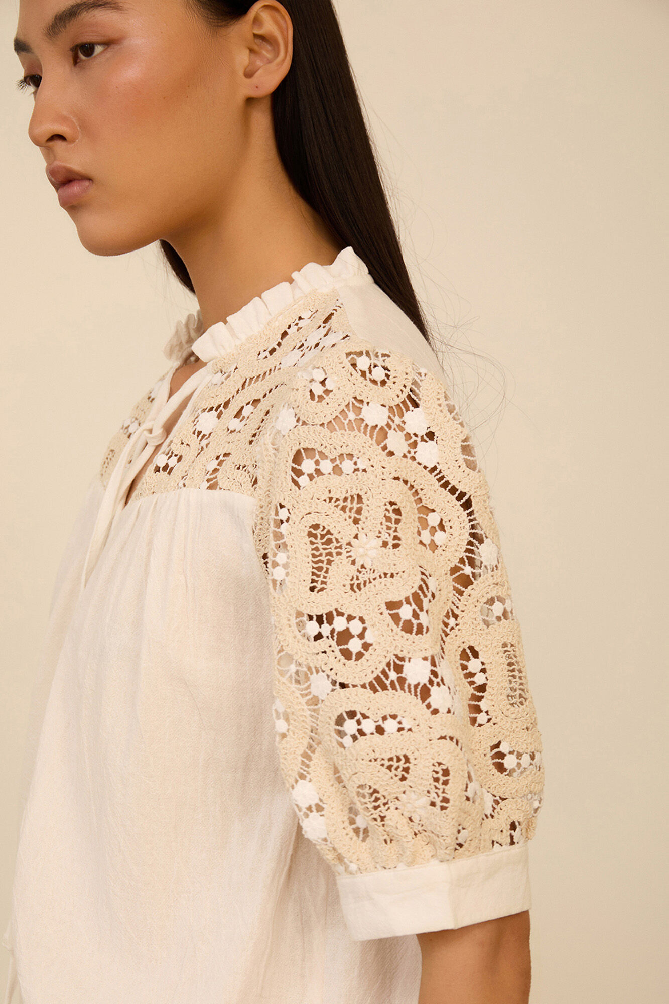 Meisie Blusa con crochet