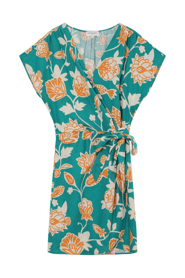 Grace & Mila Vestido corto estampado floral Velora Verde