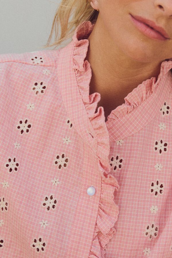 Pol&iacute;n Et Moi Blusa flor Naira Rosa