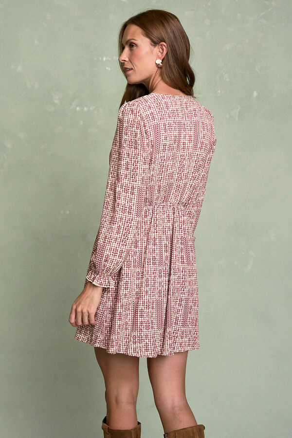 Pol&iacute;n Et Moi Vestido bordado Annecy Rosa