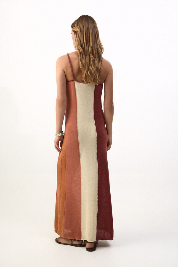 Slowlove Vestido punto multicolor Multicolor