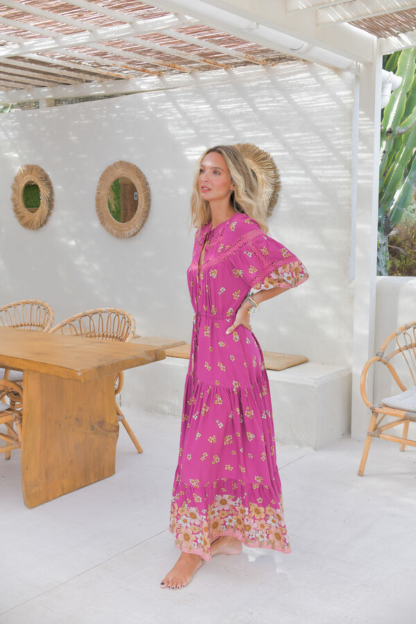 Jaase Vestido largo Elsa Rosa