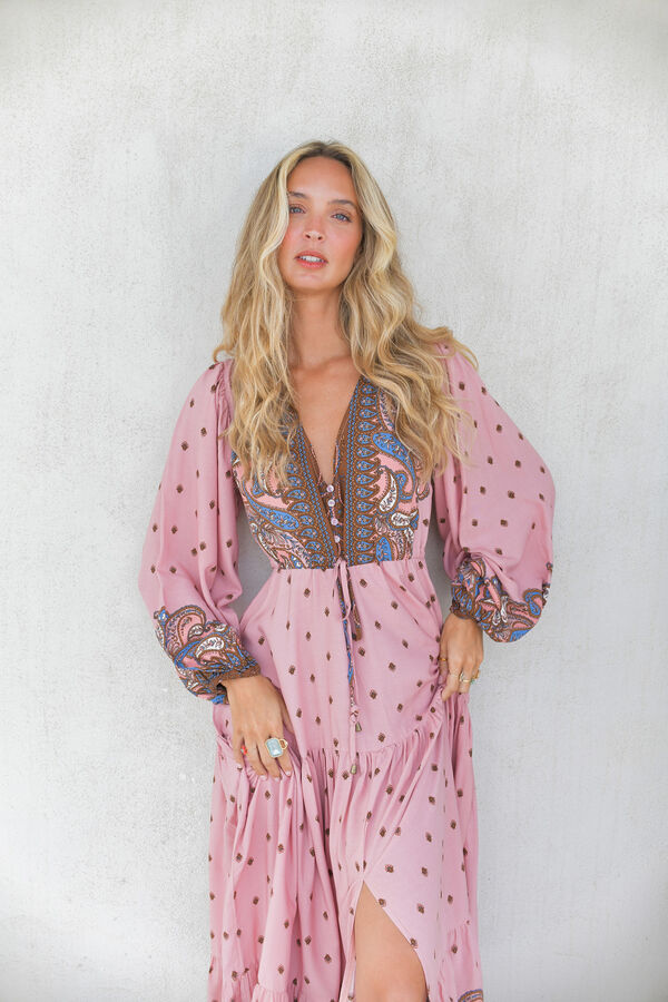 Jaase Vestido largo Teresa Rosa