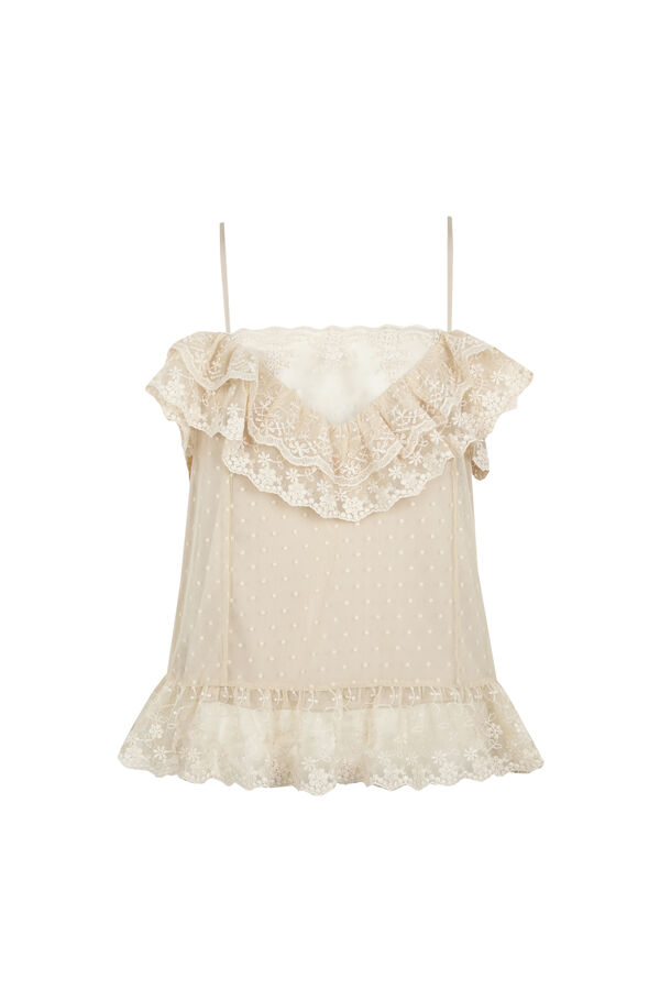 Slowlove Top tirantes lencero Naranja
