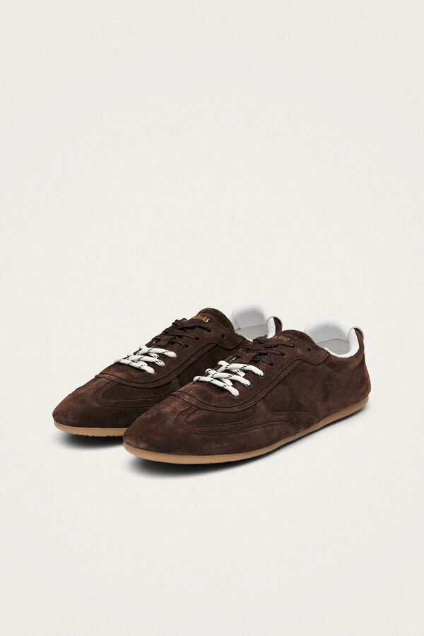 Alohas Zapatillas deportivas de ante TB.24 Marr&oacute;n oscuro