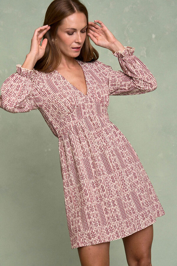 Pol&iacute;n Et Moi Vestido bordado Annecy Rosa