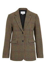 Vila Americana blazer de cuadros Marrón