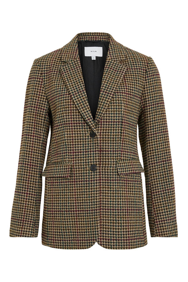 Vila Americana blazer de cuadros Marrón