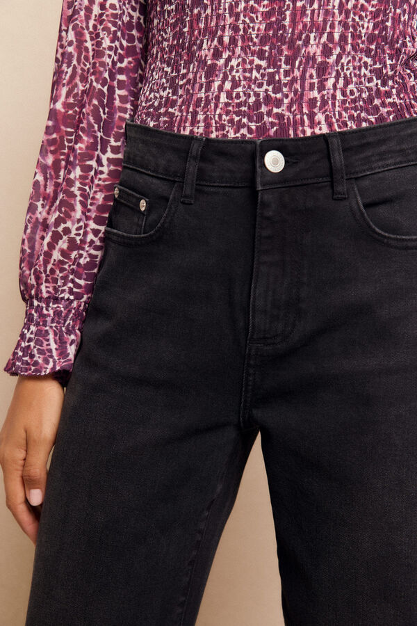 Slowlove Jeans abertura bajo Gris oscuro