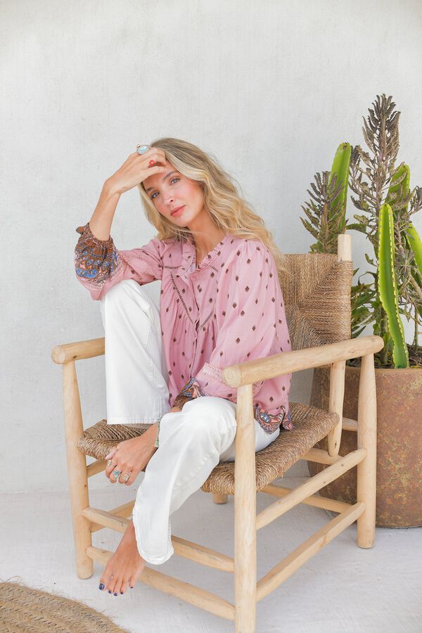 Jaase Blusa fluida Rosa