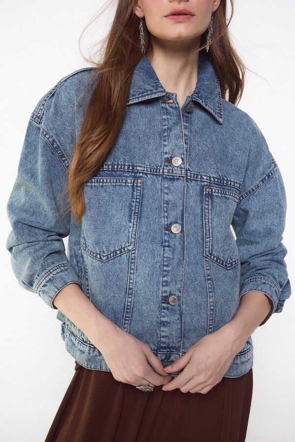 Slowlove Cazadora denim trucker Azul