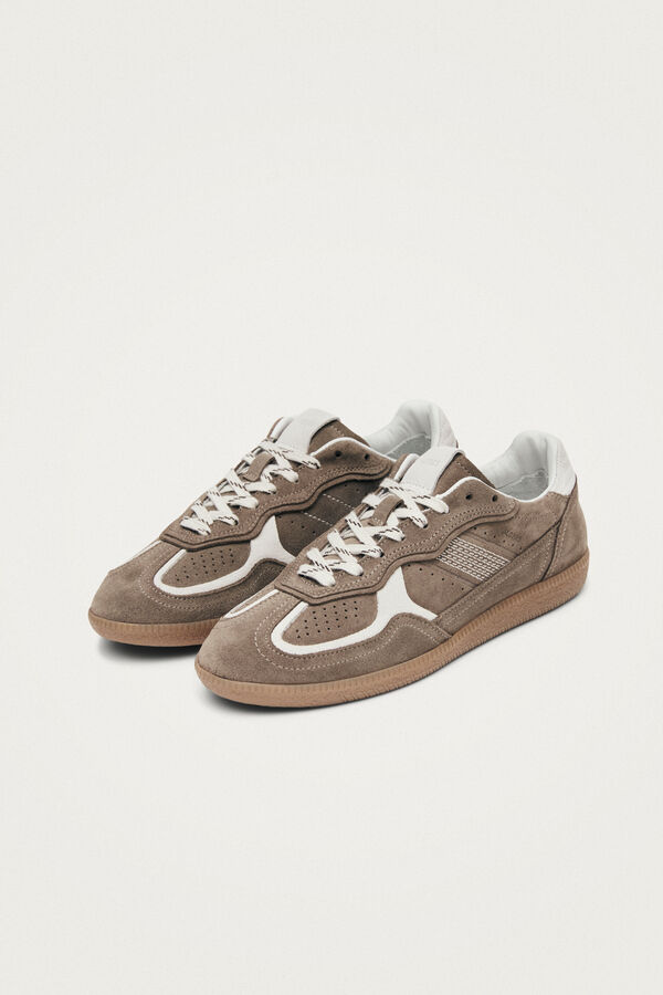 Alohas Zapatillas de cuero Tb.490 Rife Marr&oacute;n