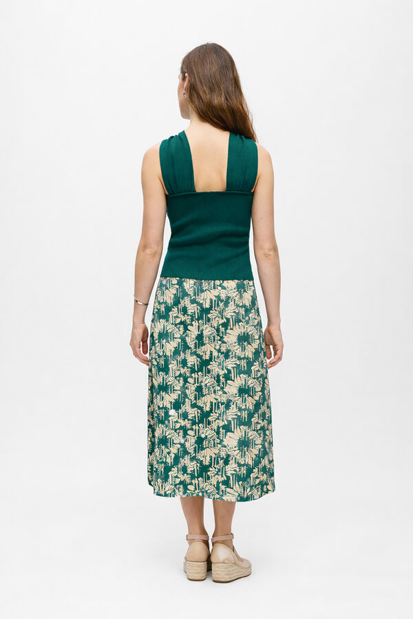 Object Top punto halter Turquesa