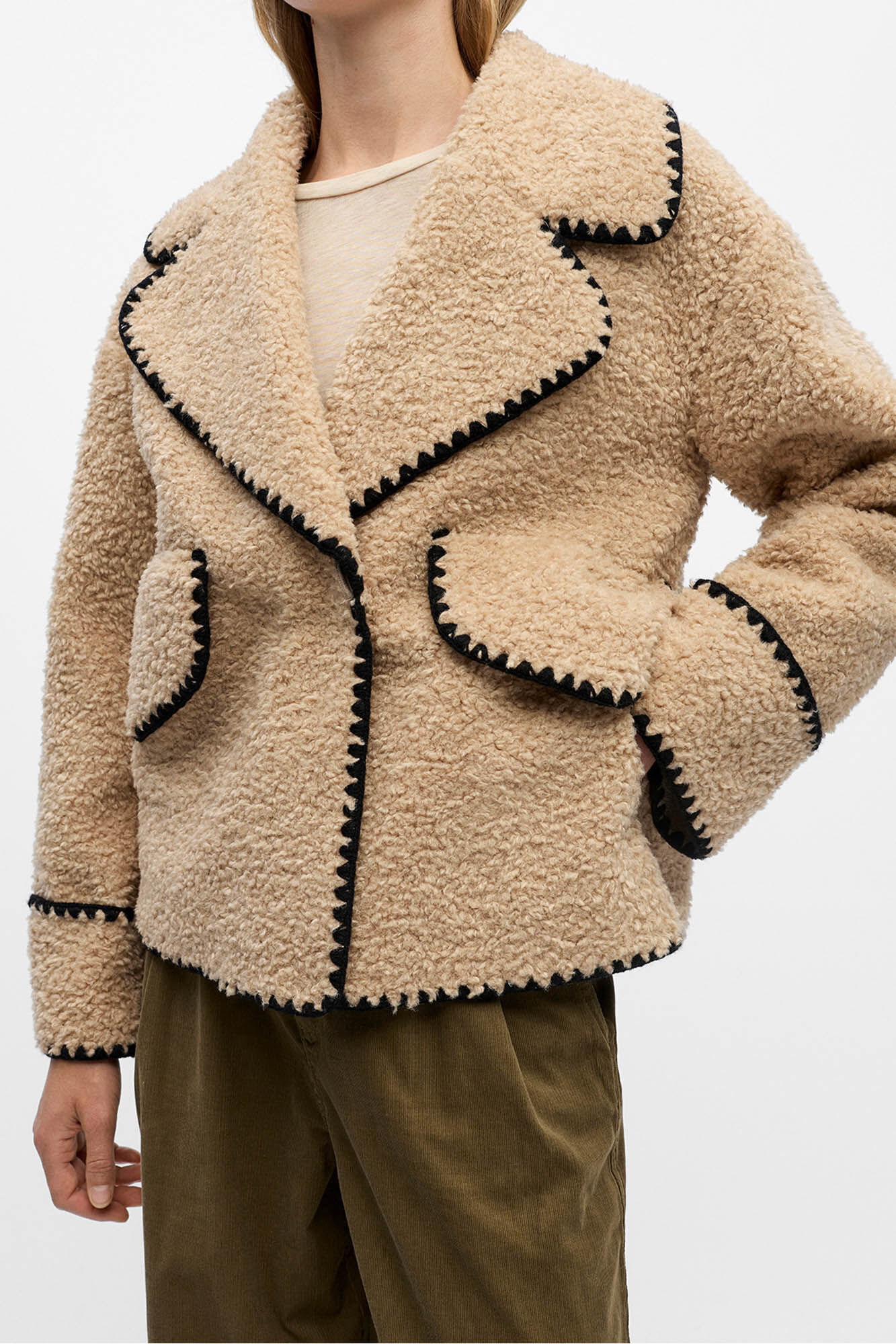 Object Chaqueta borreguillo sint&eacute;tico