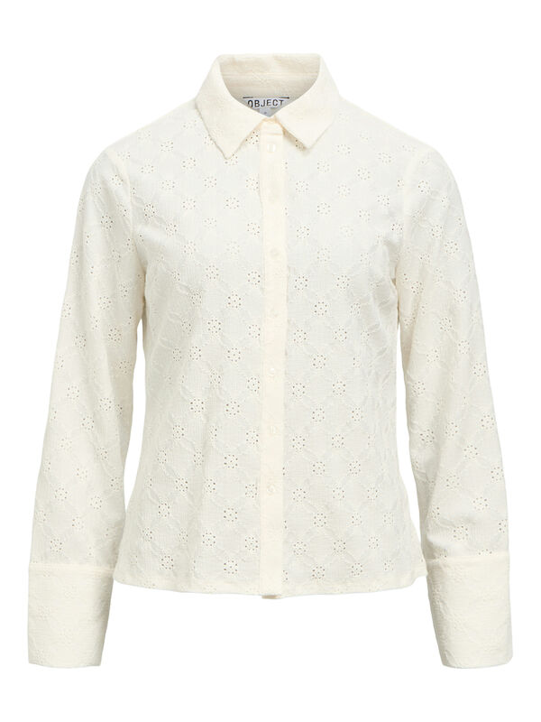 Object Camisa tejido bordado Blanco