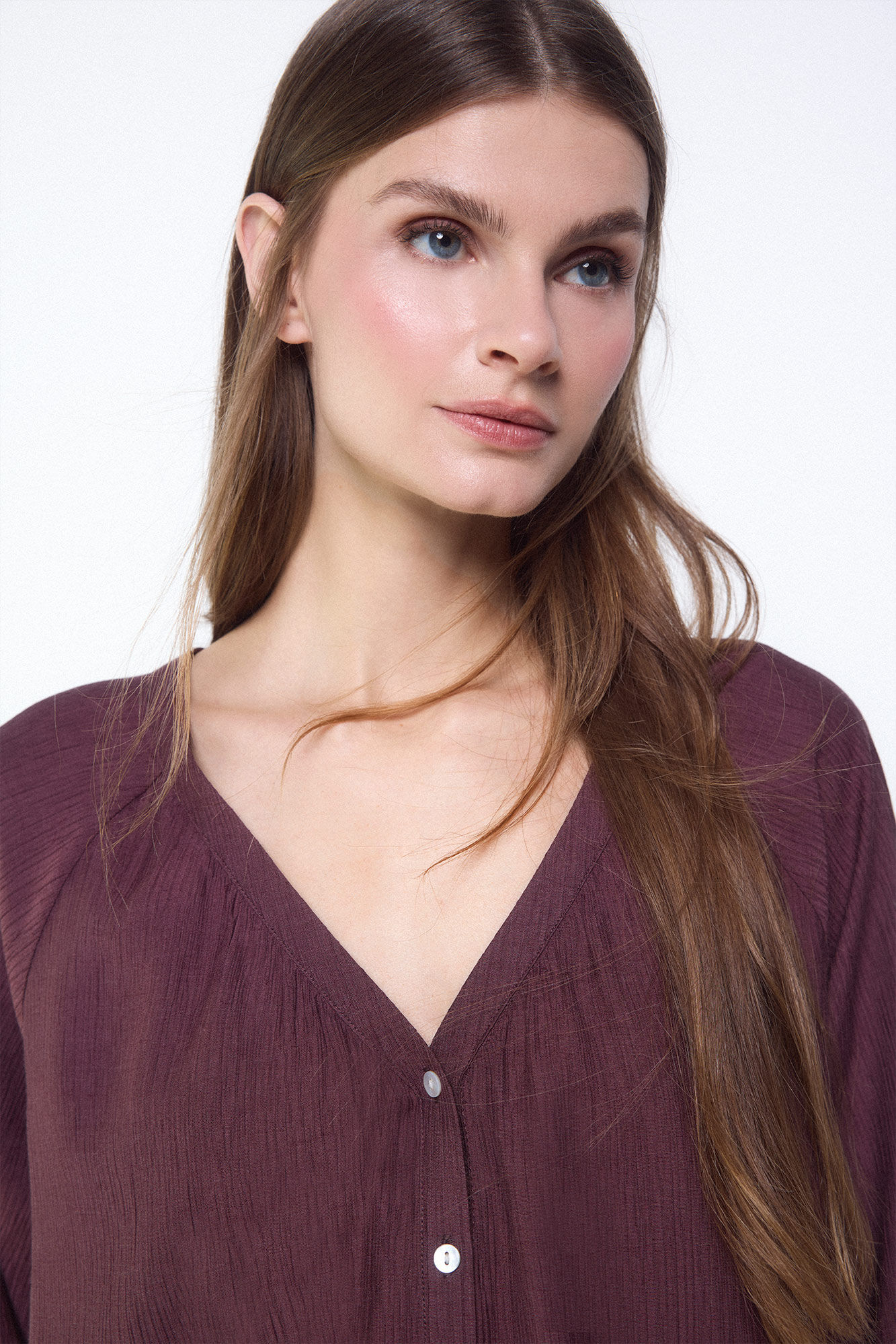 Slowlove Blusa plisada fluida