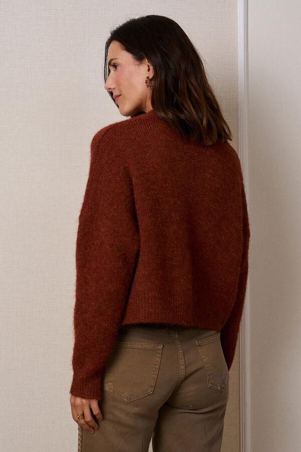 Pol&iacute;n Et Moi C&aacute;rdigan botones Minnie Granate