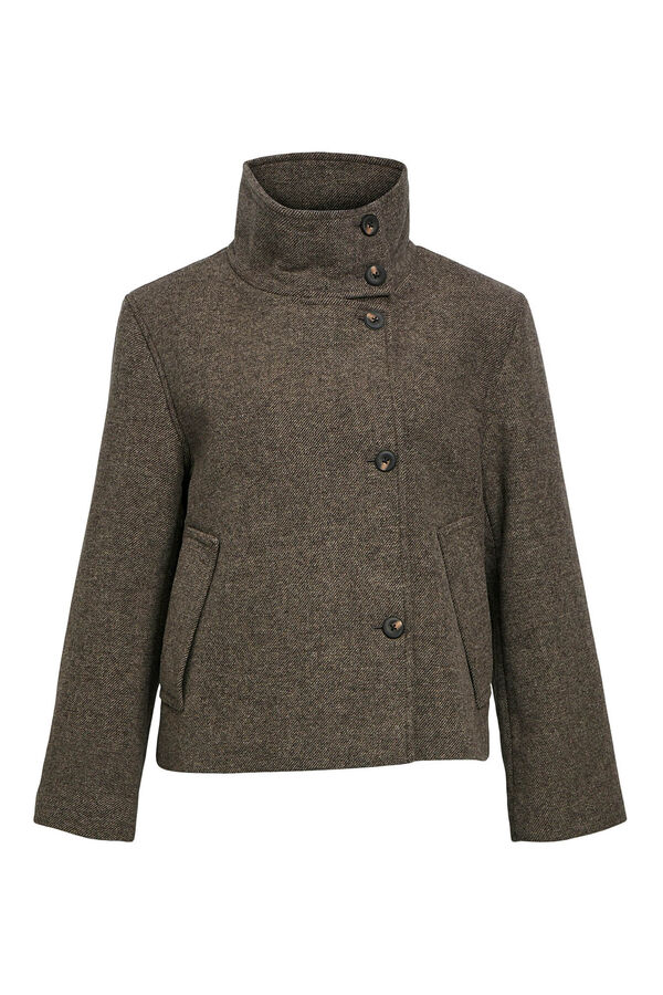 Object Chaqueta fieltro cruzada Gris