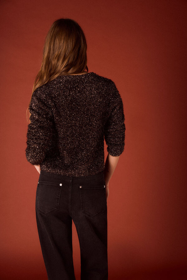 Slowlove Jersey negro lurex Negro