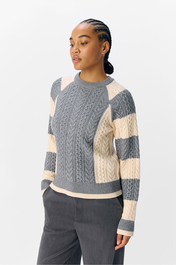 Object Jersey ochos bicolor Gris