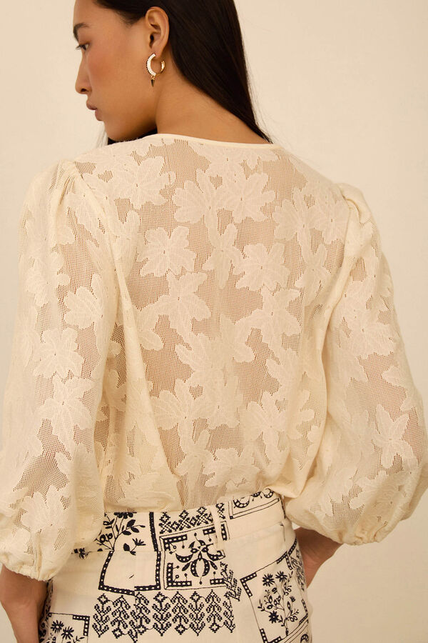 Meisie Blusa en encaje Blanco