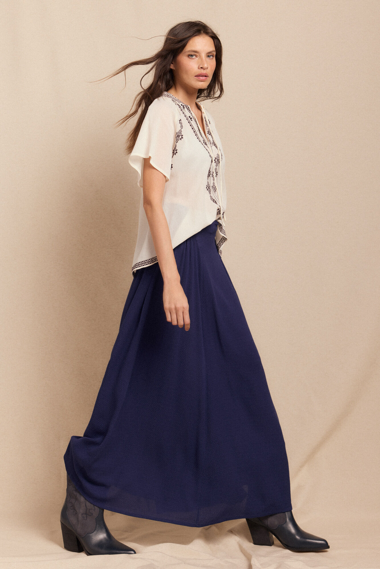 Slowlove Falda midi evas&eacute;