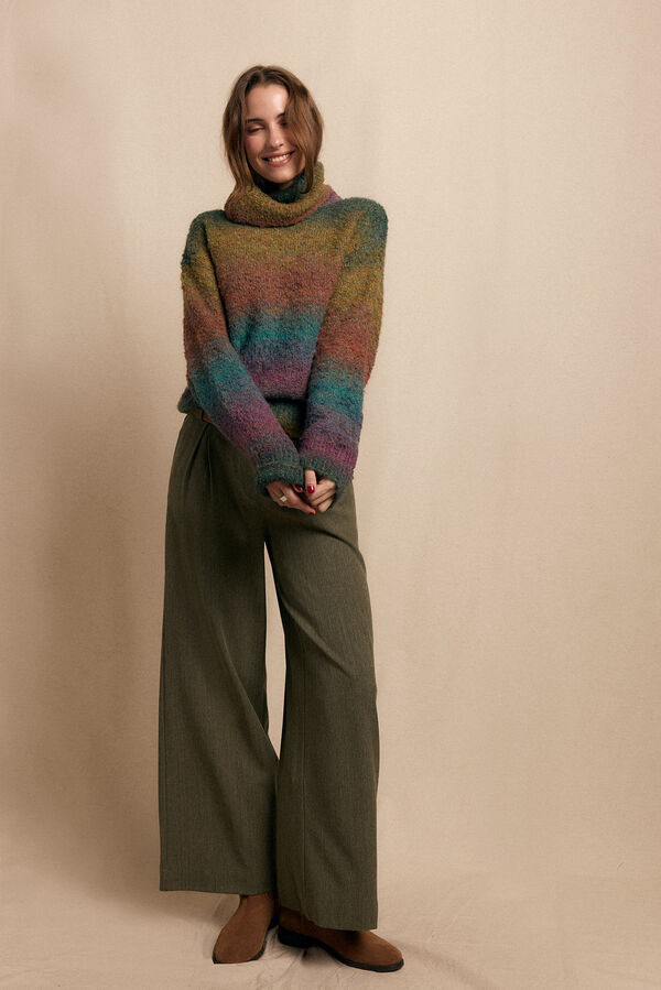 Slowlove Jersey cuello vuelto multicolor Multicolor