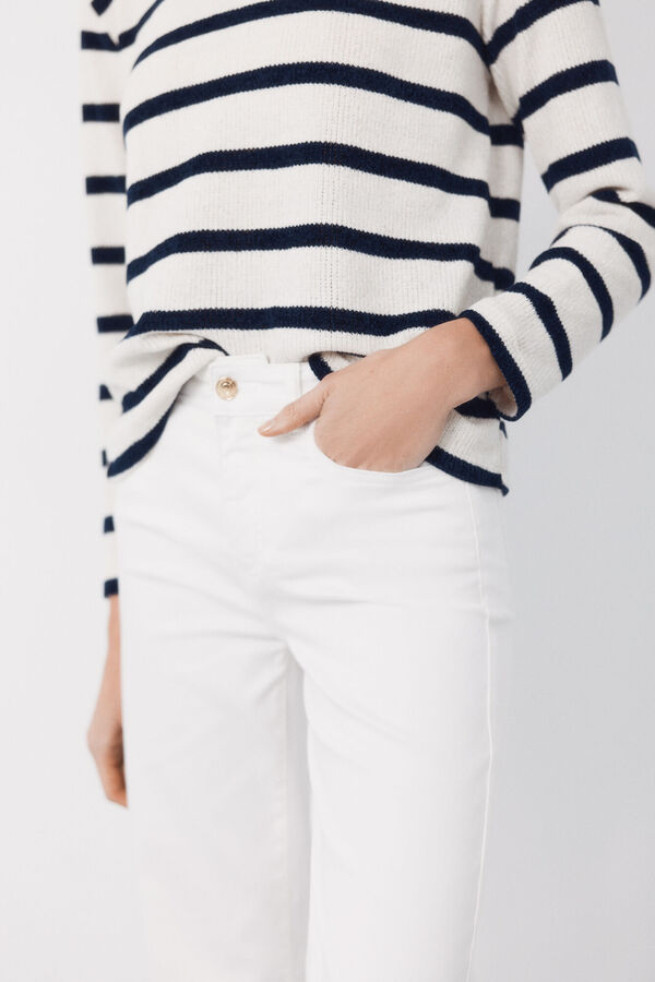 Cortefiel Jeans Sensational Recto Blanco