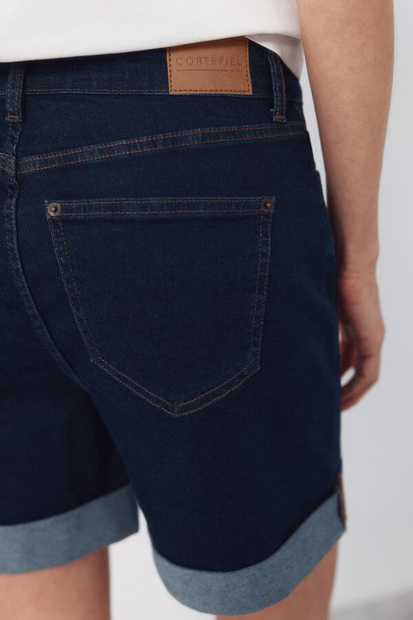 Cortefiel Shorts Vaqueros Azul