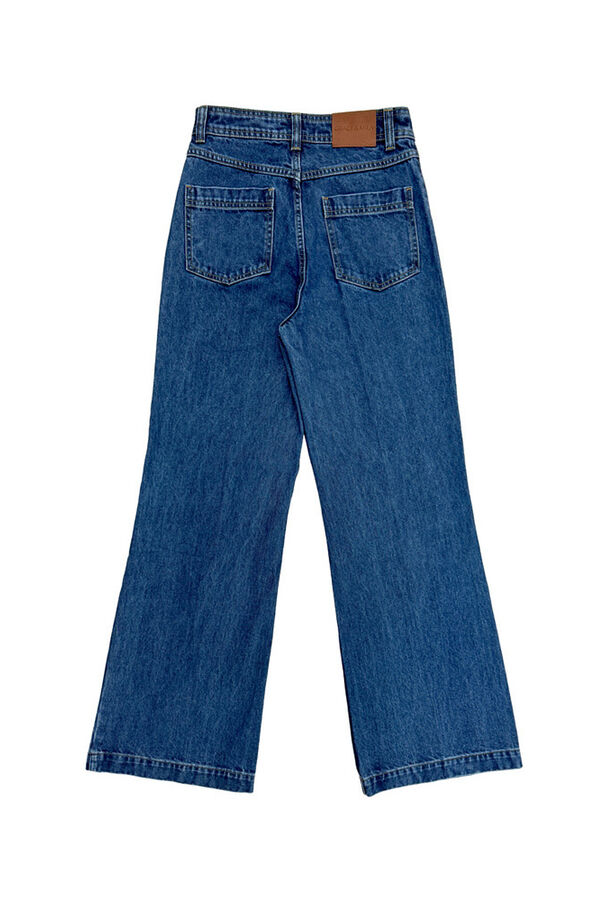 Grace & Mila Pantal&oacute;n denim de cintura alta Azul oscuro