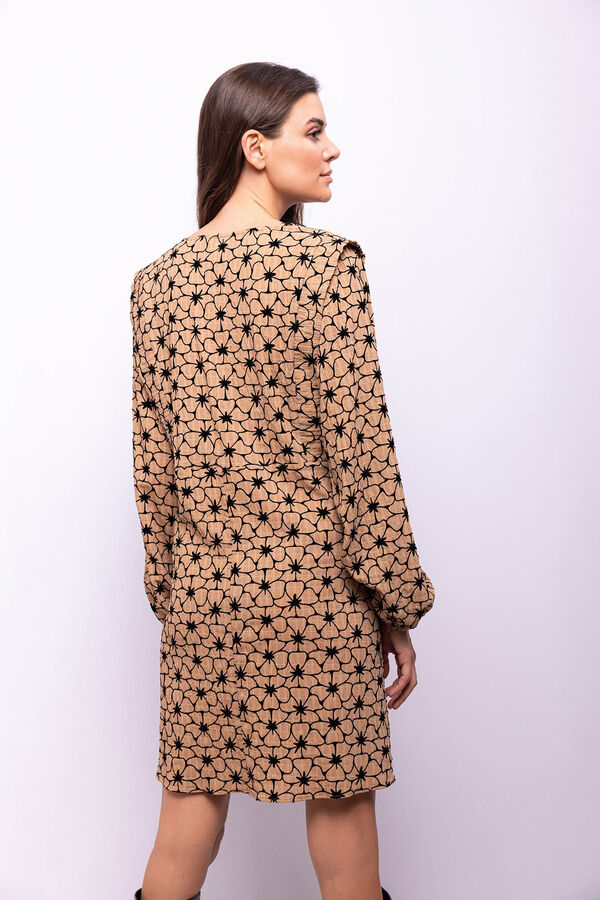 Object Vestido tejido textura Marr&oacute;n