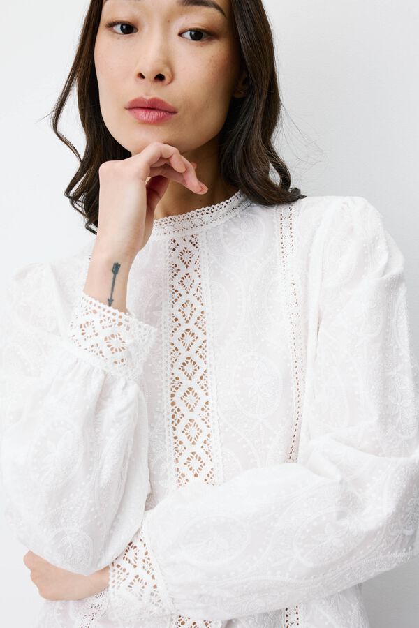 Grace & Mila Blusa corte recto Abigail Blanco