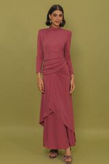 Cherubina Vestido midi Raven Rosa