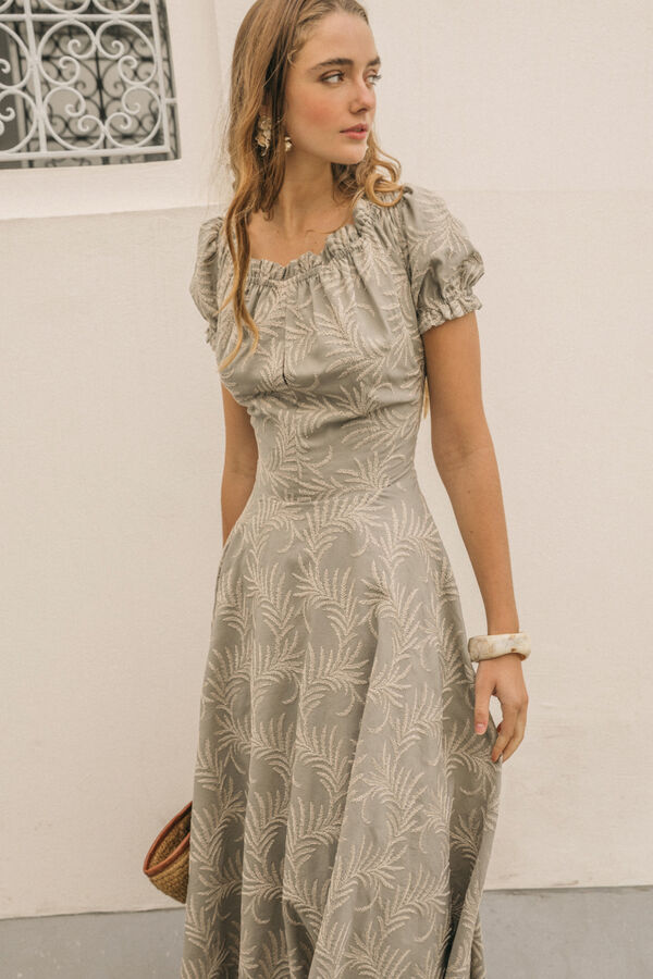 Cherubina Vestido Aurora Kaki